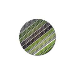 Field Agriculture Farm Stripes Diagonal Golf Ball Marker (4 Pack) by Jancukart