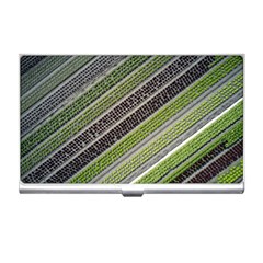 Field Agriculture Farm Stripes Diagonal Business Card Holder by Jancukart