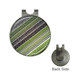 Field Agriculture Farm Stripes Diagonal Hat Clips With Golf Markers by Jancukart