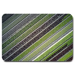 Field Agriculture Farm Stripes Diagonal Large Doormat by Jancukart