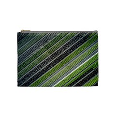 Field Agriculture Farm Stripes Diagonal Cosmetic Bag (medium) by Jancukart