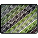 Field Agriculture Farm Stripes Diagonal Fleece Blanket (Medium) 60 x50  Blanket Front