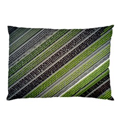 Field Agriculture Farm Stripes Diagonal Pillow Case (two Sides) by Jancukart