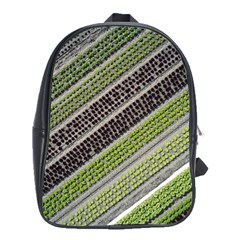 Field Agriculture Farm Stripes Diagonal School Bag (xl) by Jancukart