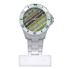 Field Agriculture Farm Stripes Diagonal Plastic Nurses Watch