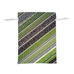 Field Agriculture Farm Stripes Diagonal Lightweight Drawstring Pouch (l)