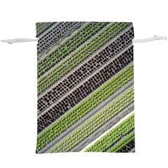 Field Agriculture Farm Stripes Diagonal Lightweight Drawstring Pouch (xl)