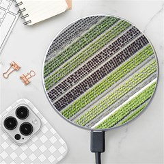 Field Agriculture Farm Stripes Diagonal Wireless Fast Charger(white)