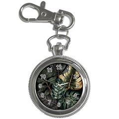 Tropical Leaves Foliage Monstera Nature Home Key Chain Watches