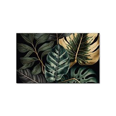 Tropical Leaves Foliage Monstera Nature Home Sticker (Rectangular)