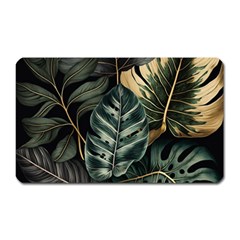 Tropical Leaves Foliage Monstera Nature Home Magnet (Rectangular)