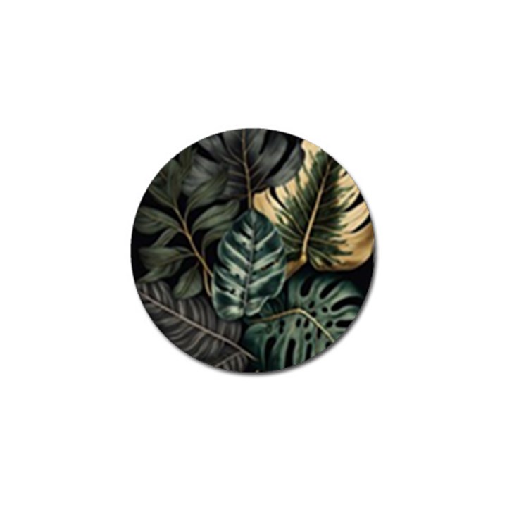 Tropical Leaves Foliage Monstera Nature Home Golf Ball Marker (4 pack)