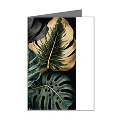 Tropical Leaves Foliage Monstera Nature Home Mini Greeting Card