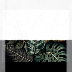 Tropical Leaves Foliage Monstera Nature Home Rectangular Jigsaw Puzzl by Jancukart