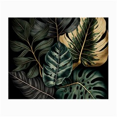 Tropical Leaves Foliage Monstera Nature Home Small Glasses Cloth