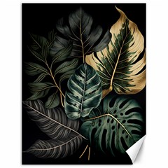 Tropical Leaves Foliage Monstera Nature Home Canvas 12  x 16 