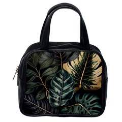 Tropical Leaves Foliage Monstera Nature Home Classic Handbag (One Side)