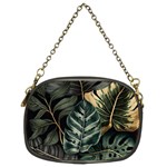 Tropical Leaves Foliage Monstera Nature Home Chain Purse (Two Sides) Back