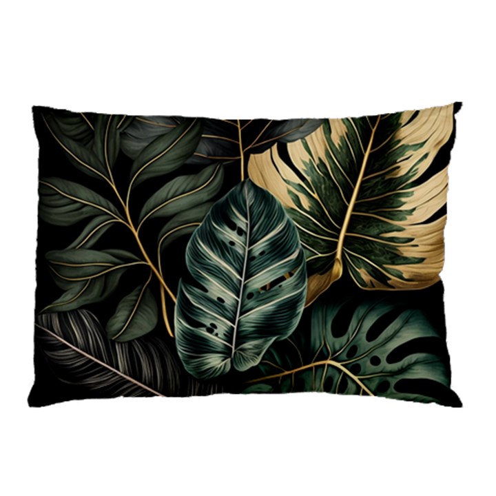 Tropical Leaves Foliage Monstera Nature Home Pillow Case