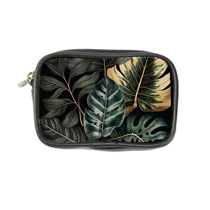 Tropical Leaves Foliage Monstera Nature Home Coin Purse