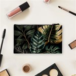 Tropical Leaves Foliage Monstera Nature Home Cosmetic Bag (Small) Back