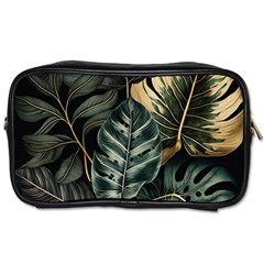 Tropical Leaves Foliage Monstera Nature Home Toiletries Bag (One Side)