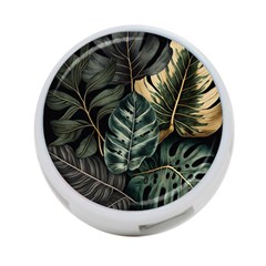 Tropical Leaves Foliage Monstera Nature Home 4-port Usb Hub (one Side)