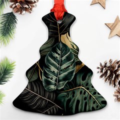 Tropical Leaves Foliage Monstera Nature Home Ornament (Christmas Tree) 