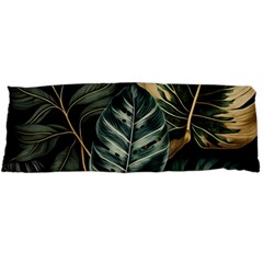 Tropical Leaves Foliage Monstera Nature Home Body Pillow Case Dakimakura (two Sides) by Jancukart