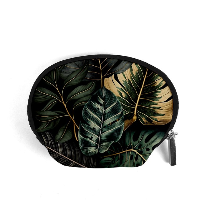 Tropical Leaves Foliage Monstera Nature Home Accessory Pouch (Small)