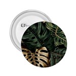 Tropical Leaves Foliage Monstera Nature Home Art 2.25  Buttons Front