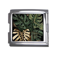 Tropical Leaves Foliage Monstera Nature Home Art Mega Link Italian Charm (18mm) by Jancukart