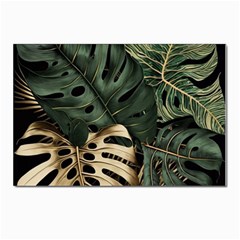 Tropical Leaves Foliage Monstera Nature Home Art Postcards 5  X 7  (pkg Of 10) by Jancukart