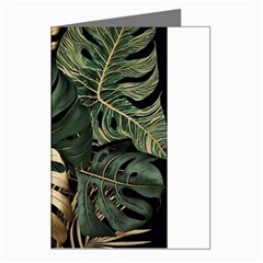 Tropical Leaves Foliage Monstera Nature Home Art Greeting Cards (pkg Of 8) by Jancukart