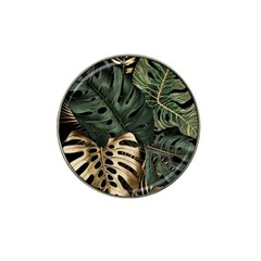 Tropical Leaves Foliage Monstera Nature Home Art Hat Clip Ball Marker