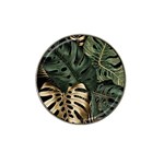 Tropical Leaves Foliage Monstera Nature Home Art Hat Clip Ball Marker (10 pack) Front