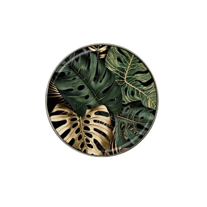 Tropical Leaves Foliage Monstera Nature Home Art Hat Clip Ball Marker (10 pack)