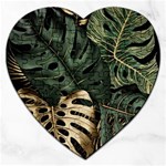 Tropical Leaves Foliage Monstera Nature Home Art Jigsaw Puzzle (Heart) Front