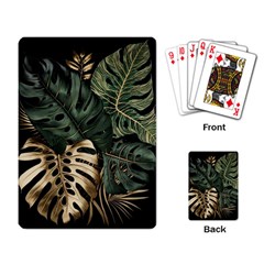 Tropical Leaves Foliage Monstera Nature Home Art Playing Cards Single Design (rectangle)