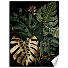 Tropical Leaves Foliage Monstera Nature Home Art Canvas 36  X 48  by Jancukart