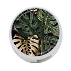 Tropical Leaves Foliage Monstera Nature Home Art 4-port Usb Hub (one Side) by Jancukart