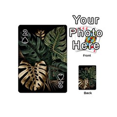 Tropical Leaves Foliage Monstera Nature Home Art Playing Cards 54 Designs (mini) by Jancukart