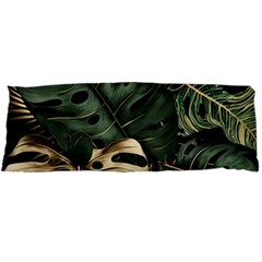 Tropical Leaves Foliage Monstera Nature Home Art Body Pillow Case Dakimakura (two Sides) by Jancukart