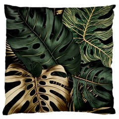 Tropical Leaves Foliage Monstera Nature Home Art Large Cushion Case (one Side)