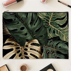 Tropical Leaves Foliage Monstera Nature Home Art Cosmetic Bag (xxxl)