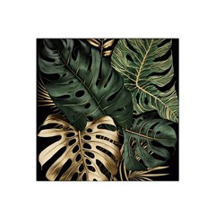 Tropical Leaves Foliage Monstera Nature Home Art Satin Bandana Scarf 22  X 22  by Jancukart