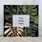 Tropical Leaves Foliage Monstera Nature Home Art White Wall Photo Frame 5  x 7  Front