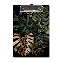 Tropical Leaves Foliage Monstera Nature Home Art A5 Acrylic Clipboard