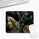 Tropical Leaves Foliage Monstera Nature Home Pattern Small Mousepad Front