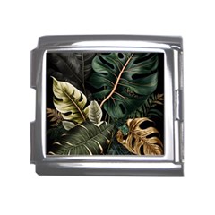 Tropical Leaves Foliage Monstera Nature Home Pattern Mega Link Italian Charm (18mm) by Jancukart